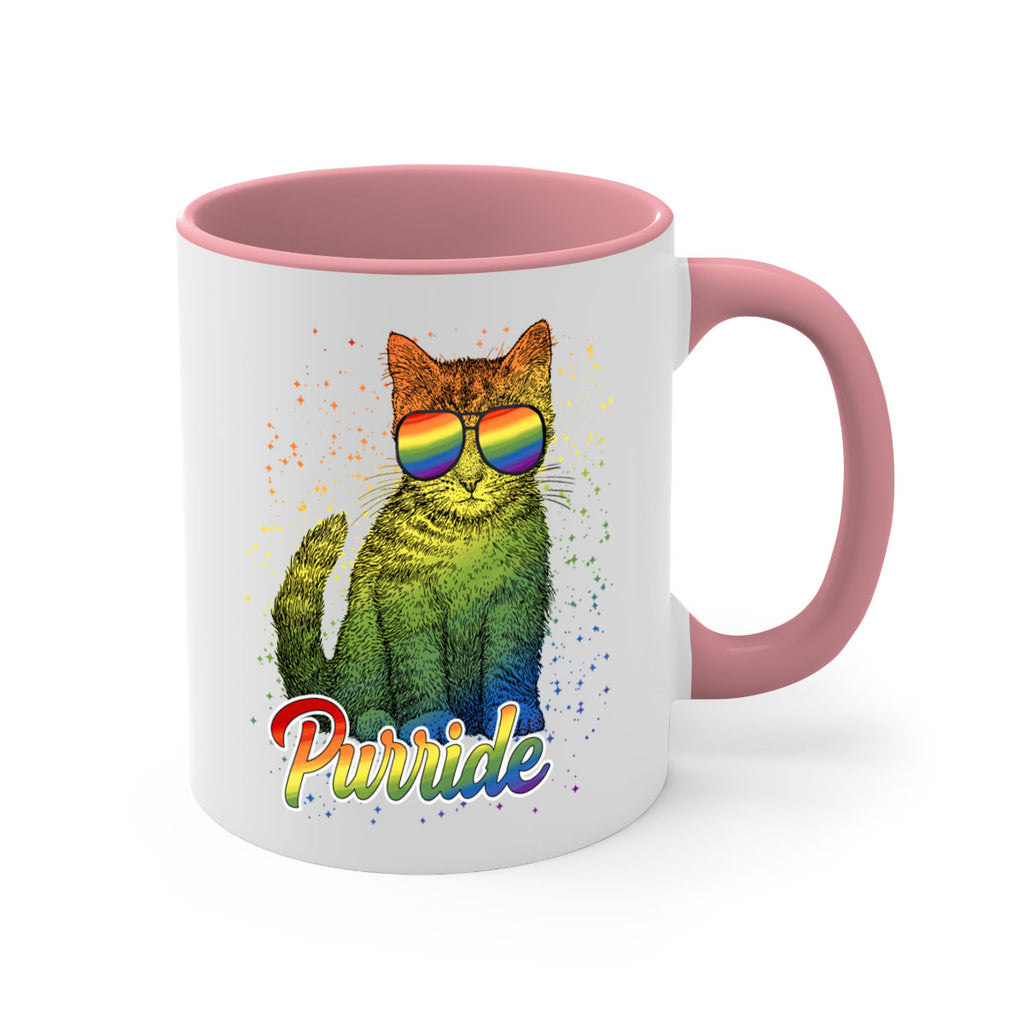 Cat Purride Lgbt Flag  Png 57#- lgbt-Mug / Coffee Cup