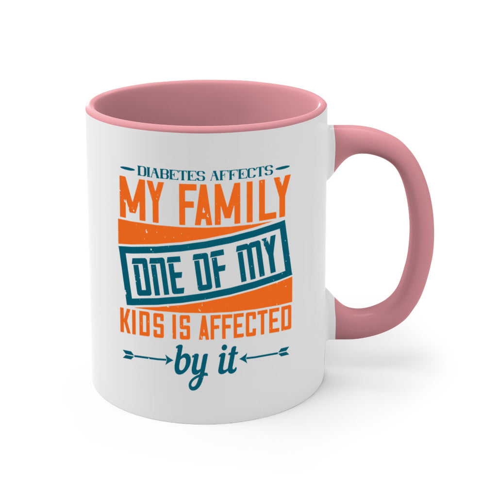 Diabetes affects my family One of my kids is affected by it Style 4#- diabetes-Mug / Coffee Cup