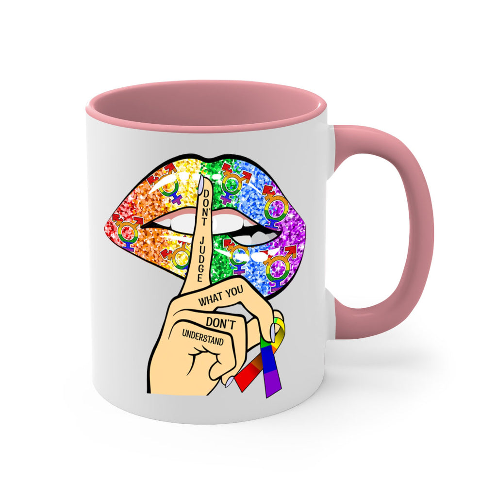 DonT Judge Lgbt Pride Lips  38#- lgbt-Mug / Coffee Cup