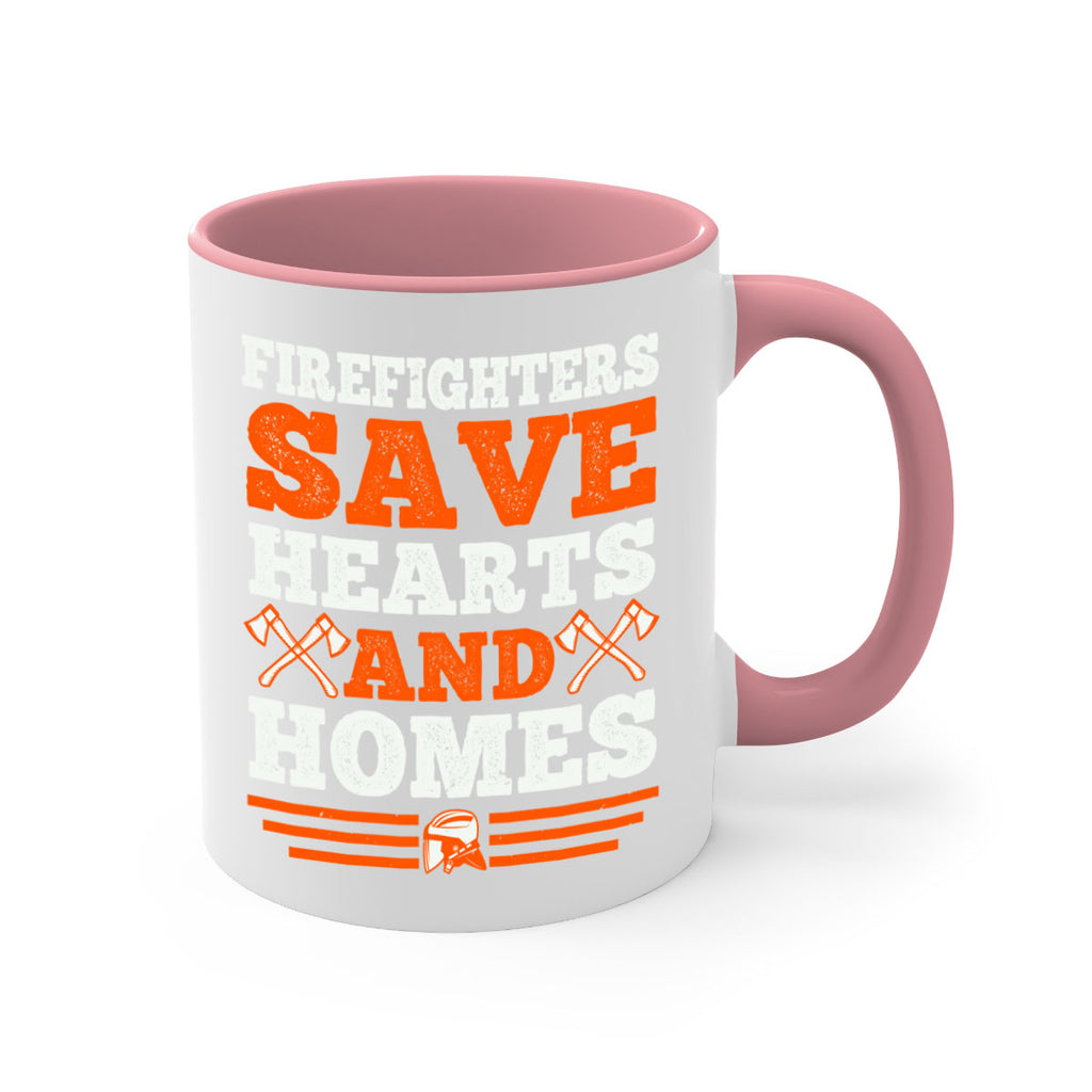 Firefighters save hearts and homes Style 71#- fire fighter-Mug / Coffee Cup