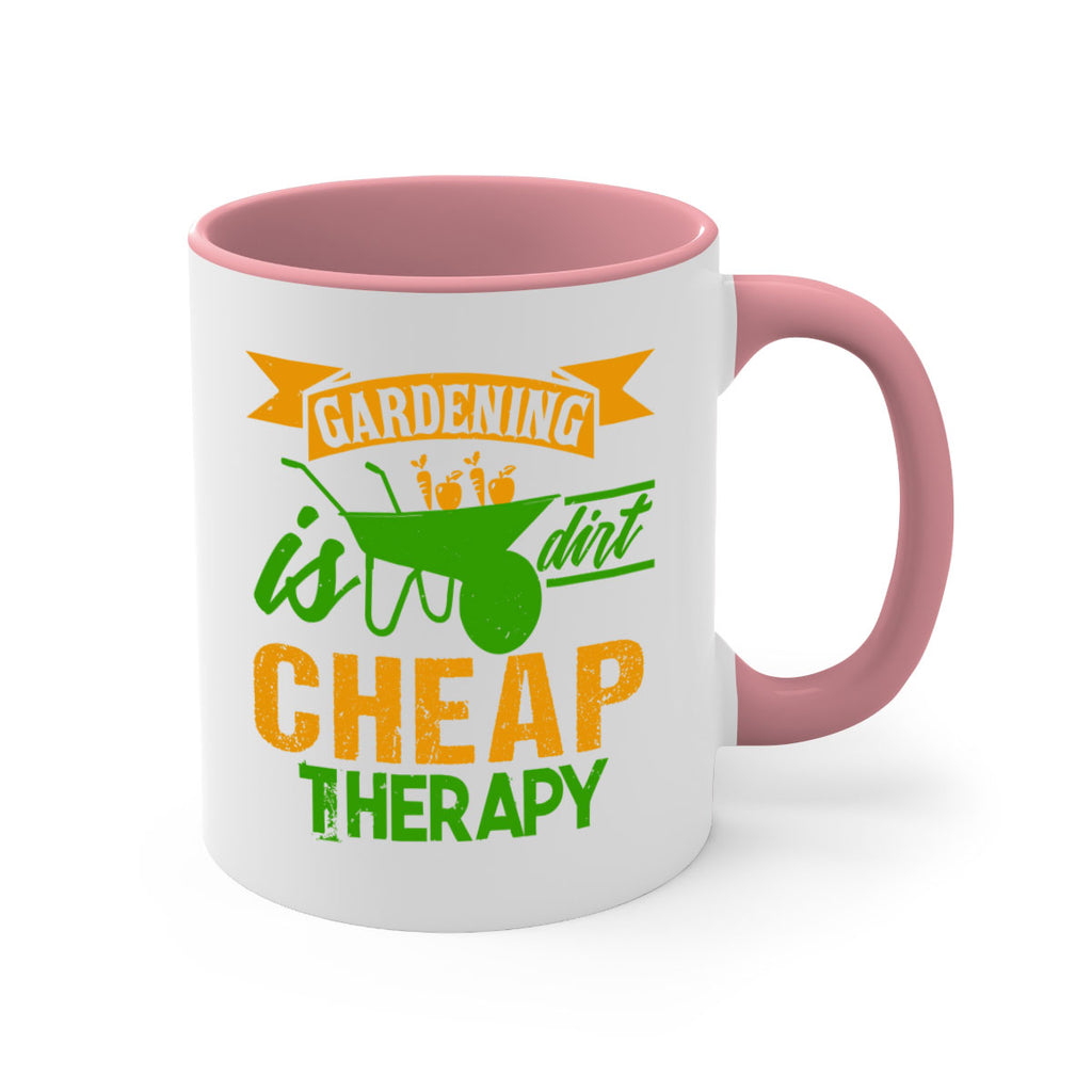 Gardening is dirt cheap therapy 62#- Farm and garden-Mug / Coffee Cup