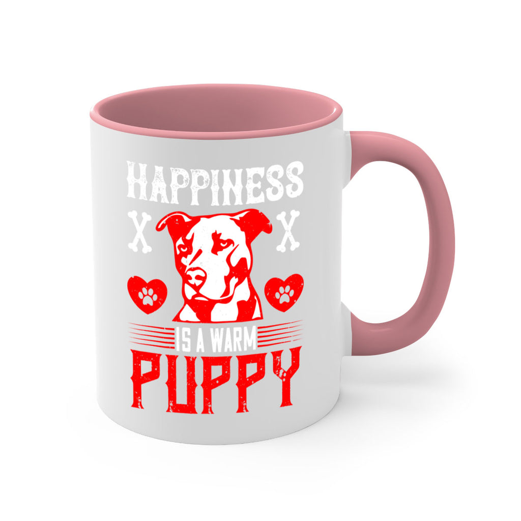 Happiness is a warm puppy Style 201#- Dog-Mug / Coffee Cup