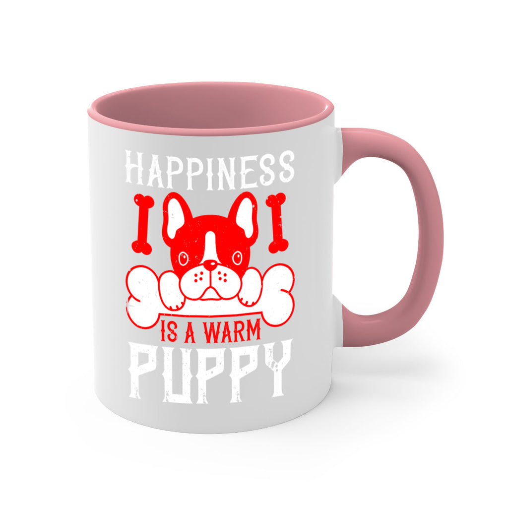 Happiness is a warm puppy Style 203#- Dog-Mug / Coffee Cup