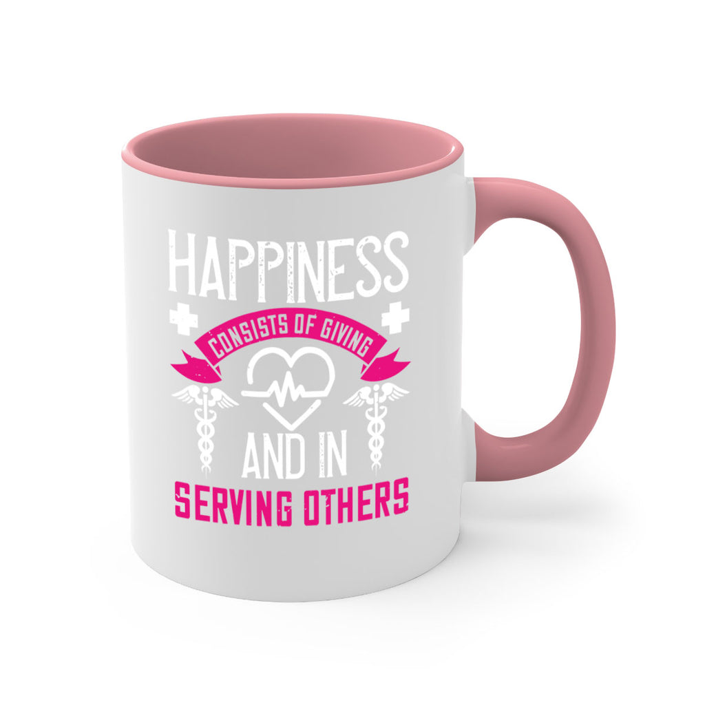 Happiness…consists of giving and in serving others Style 324#- nurse-Mug / Coffee Cup