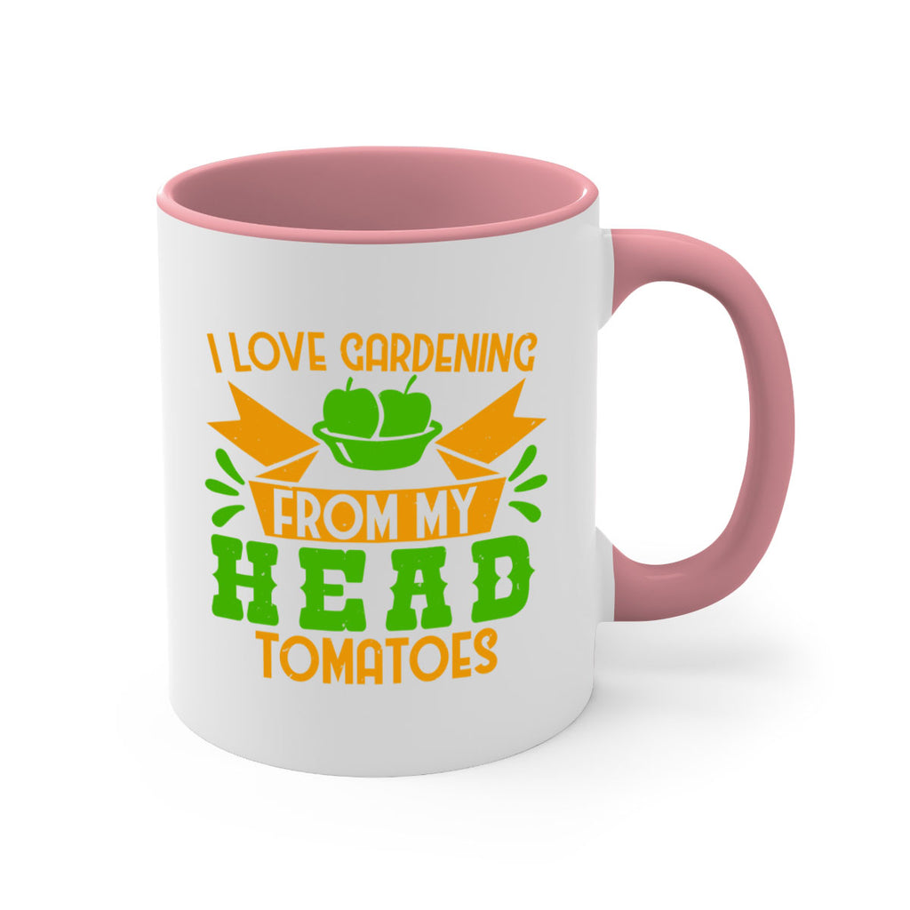 I love gardening from my head tomatoes 54#- Farm and garden-Mug / Coffee Cup