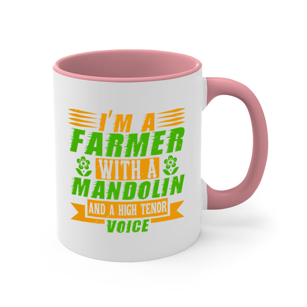 Im A Farmer With a mandolin 48#- Farm and garden-Mug / Coffee Cup