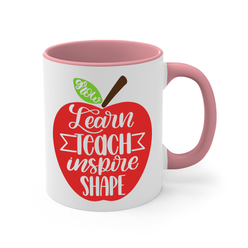 Learn Teach Inspire Shape Style 68#- teacher-Mug / Coffee Cup