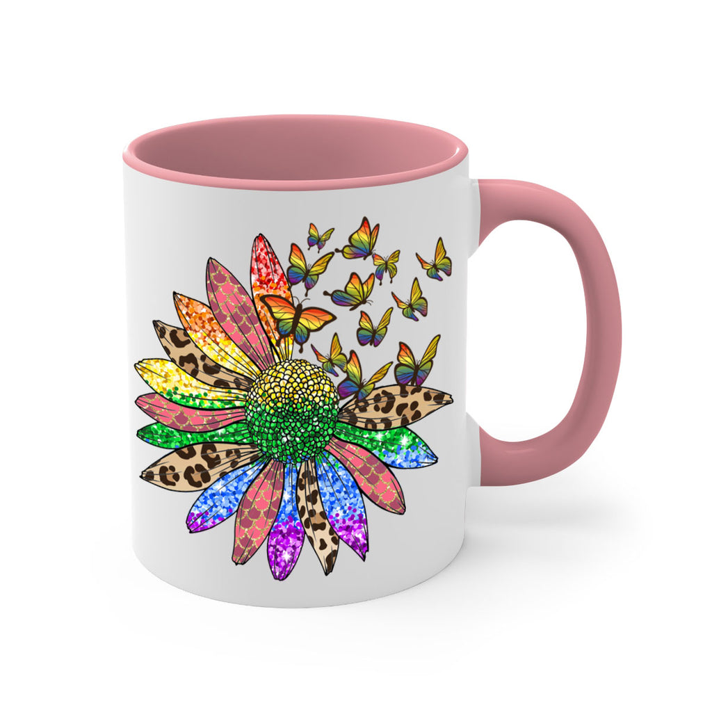 Lgbt Butterfly Sunflower  Png 52#- lgbt-Mug / Coffee Cup