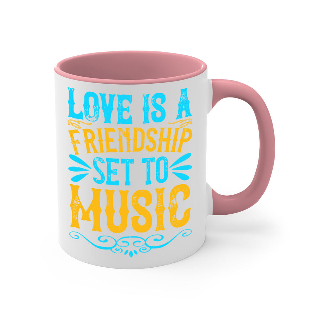 Love is a friendship set to music Style 32#- Dog-Mug / Coffee Cup