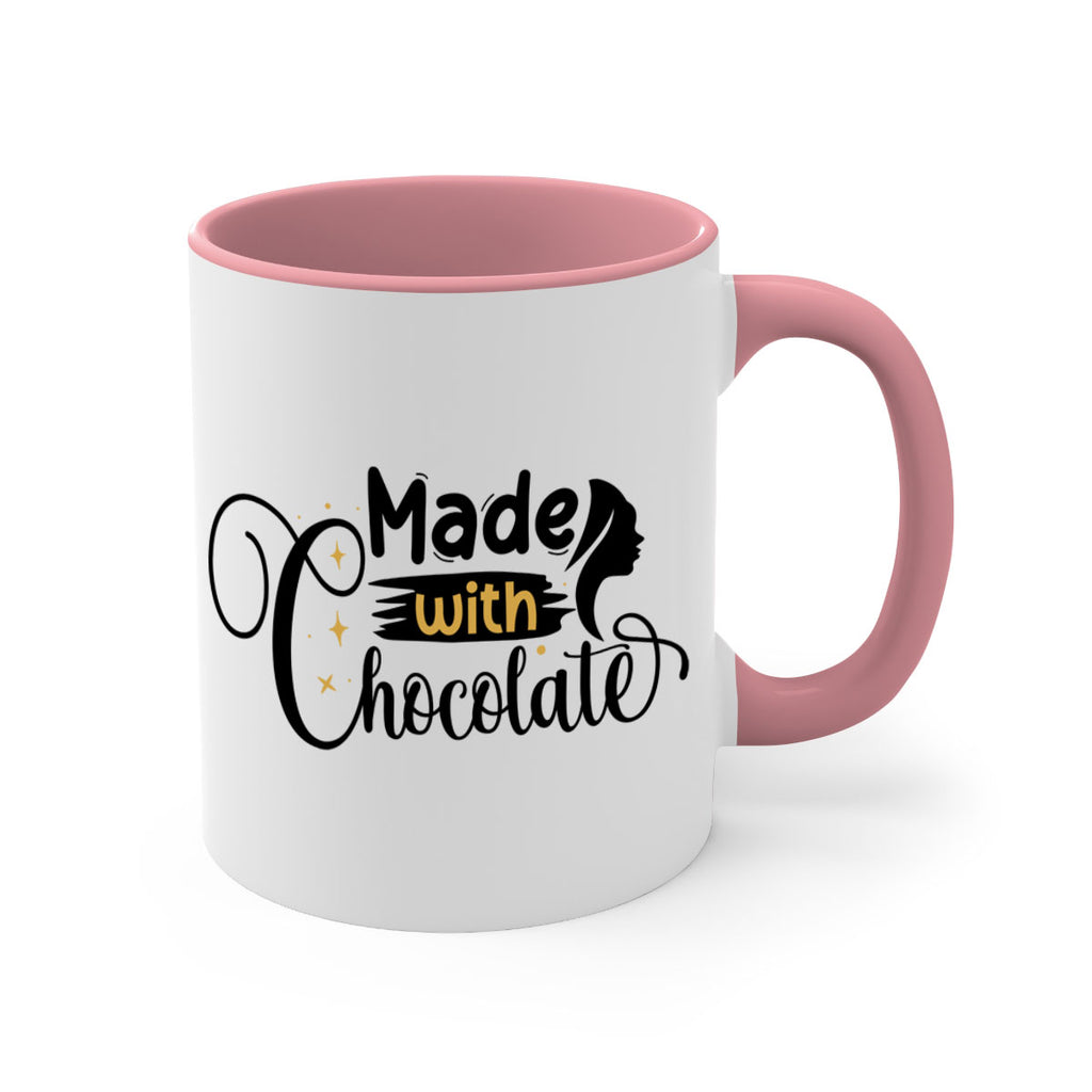 Made with chocolate Style 24#- Black women - Girls-Mug / Coffee Cup