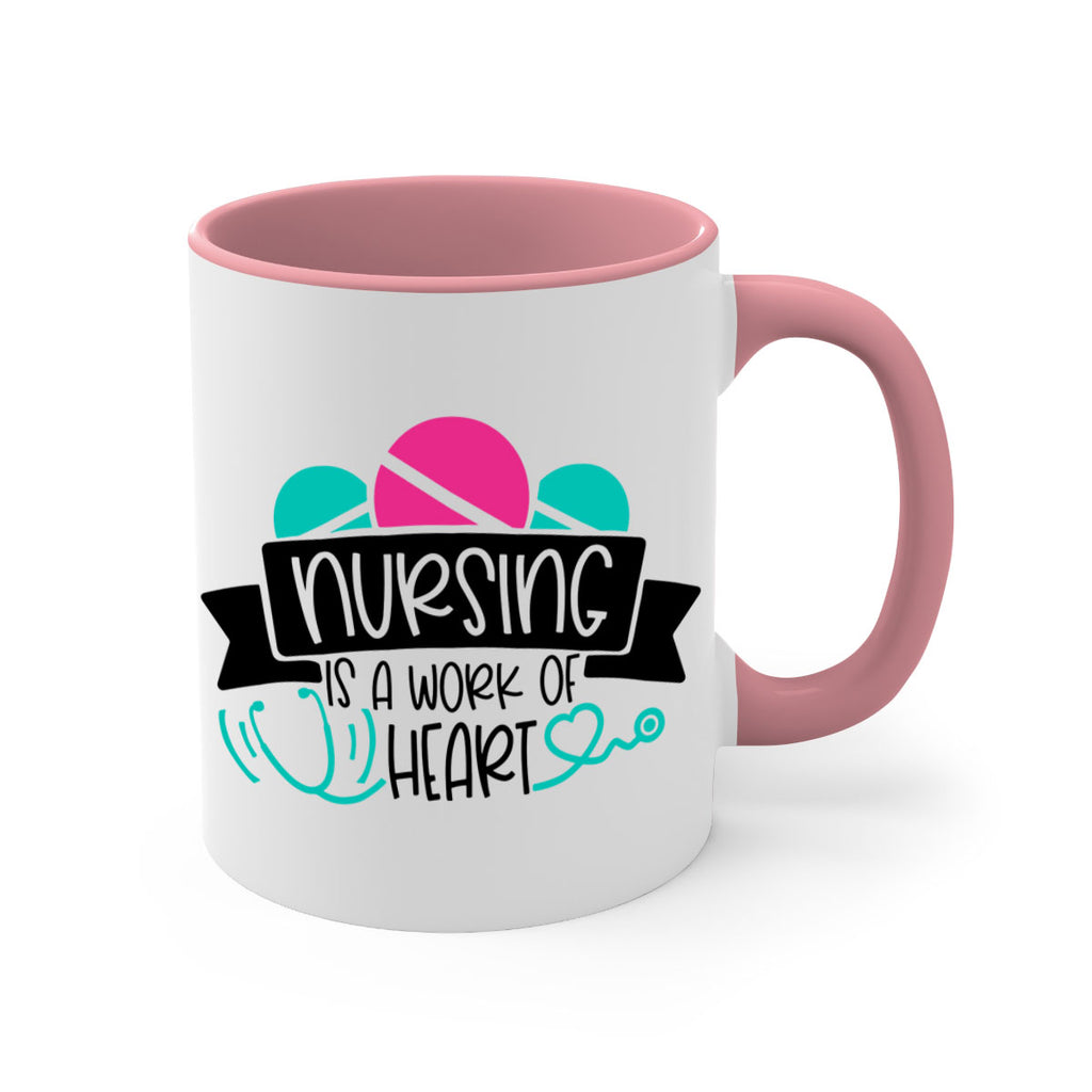 Nursing Is A Work Of Heart Style Style 71#- nurse-Mug / Coffee Cup