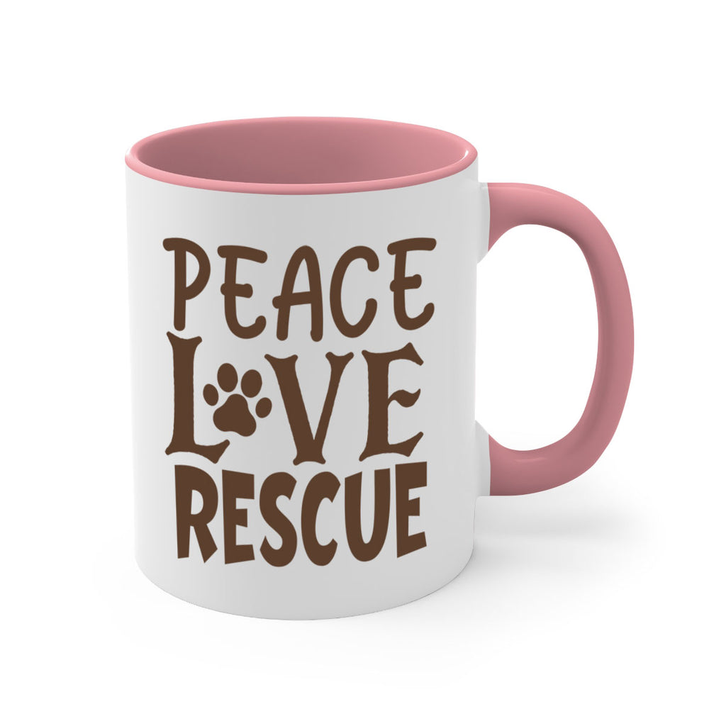 Peace Love Rescue Style 23#- cat-Mug / Coffee Cup