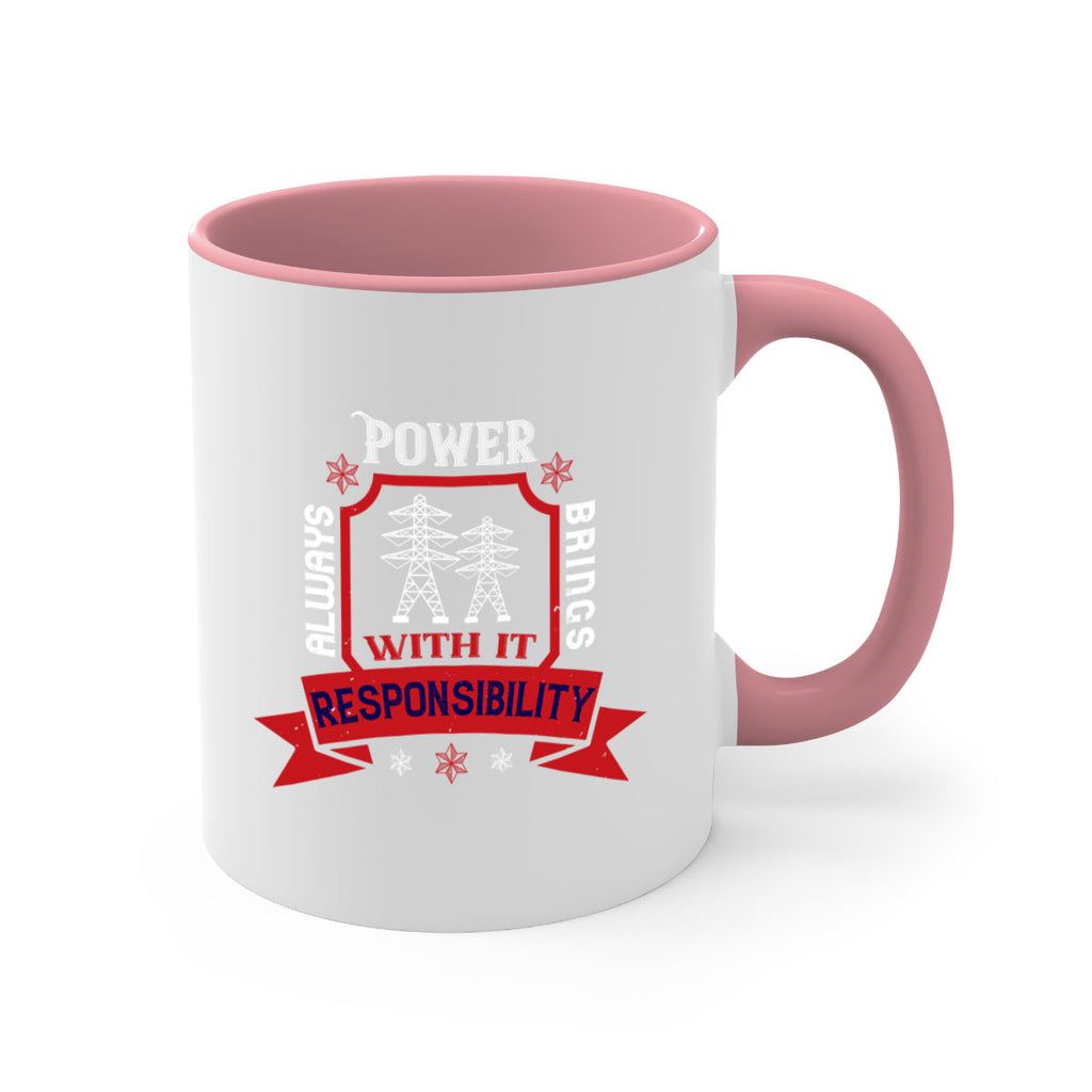 Power always brings with it responsibility Style 21#- electrician-Mug / Coffee Cup