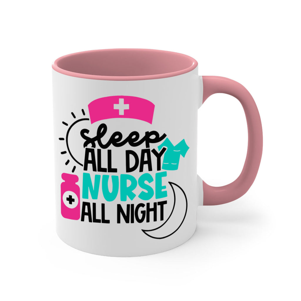 Sleep All Day Nurse All Night Style Style 36#- nurse-Mug / Coffee Cup