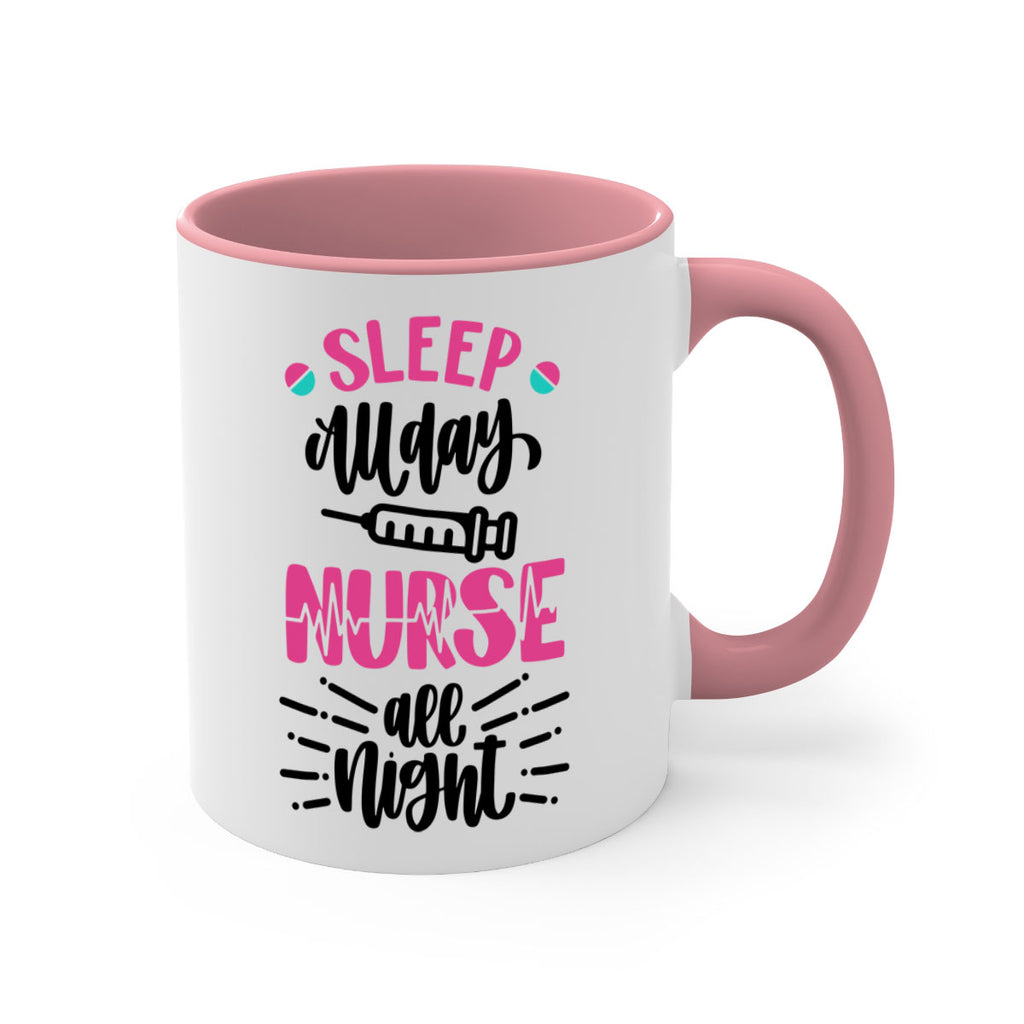 Sleep All Day Nurse All Style Style 33#- nurse-Mug / Coffee Cup