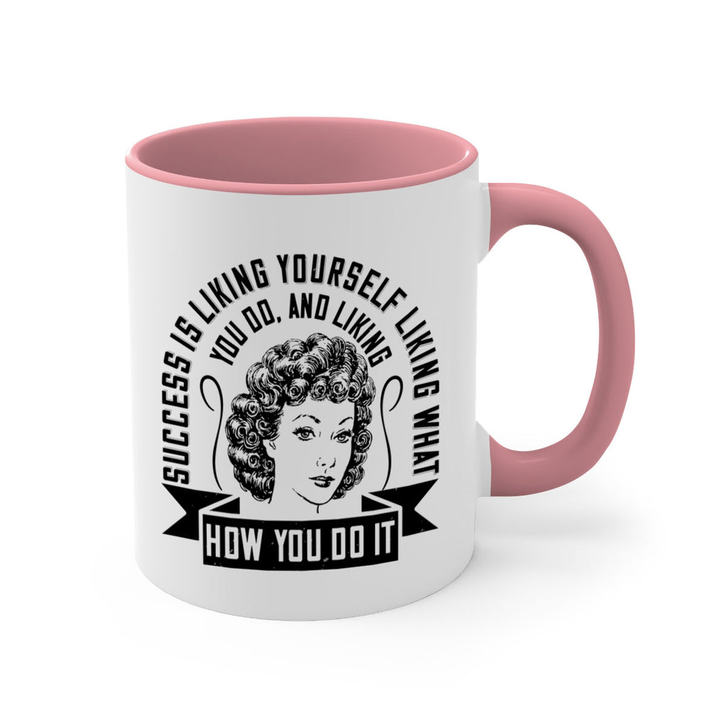 Success is liking yourself liking what you do and liking how you do it Style 16#- Afro - Black-Mug / Coffee Cup