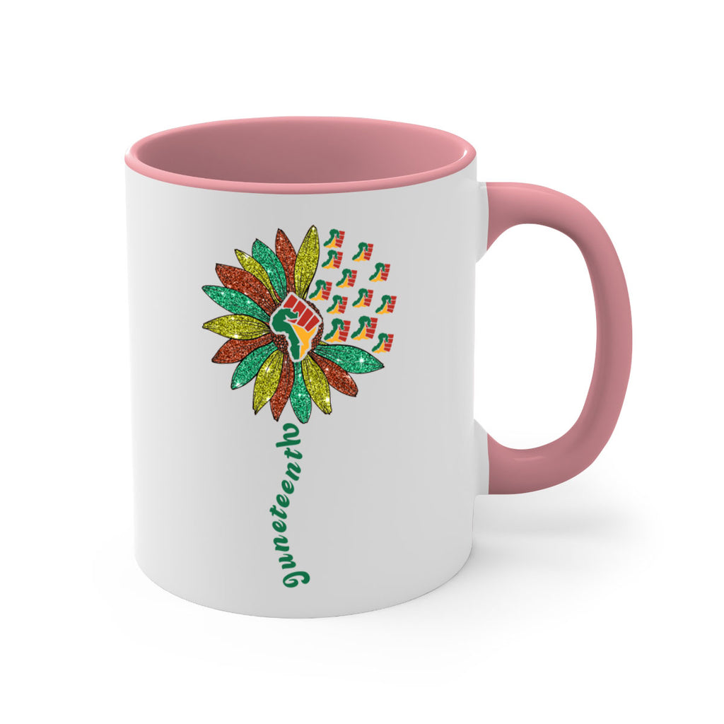 Sunflower Fist Juneteenth Black History 24#- juneteenth-Mug / Coffee Cup