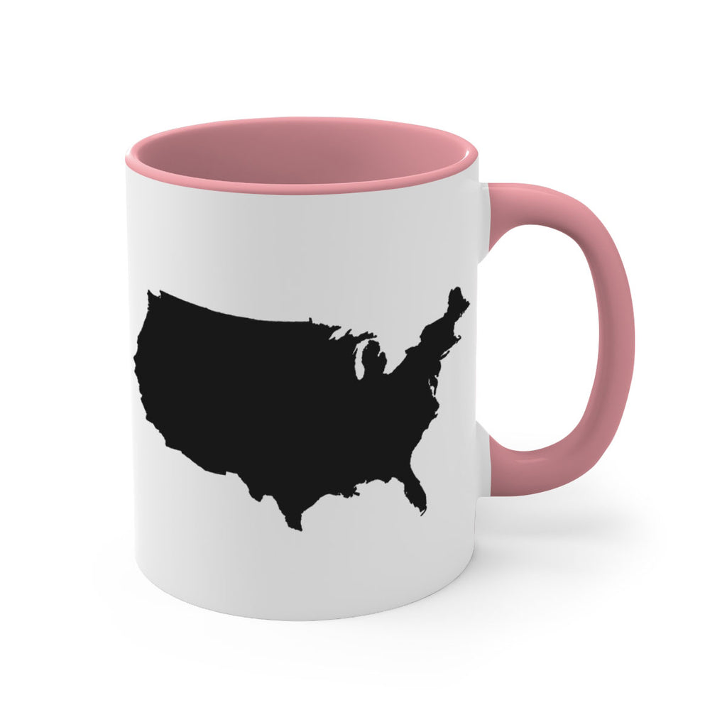 USA Solid Map Style 76#- 4th Of July-Mug / Coffee Cup