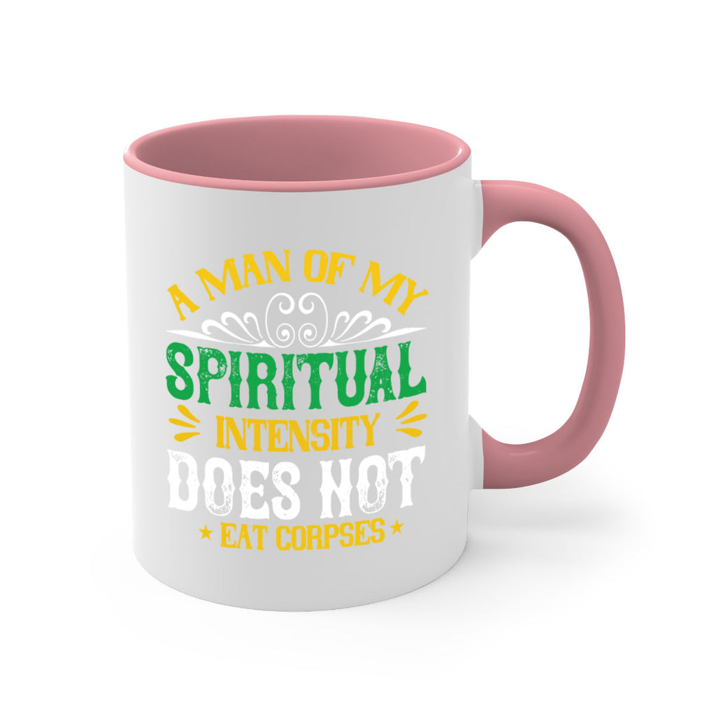 a man of my spiritual intensity does not eat corpsess 98#- vegan-Mug / Coffee Cup