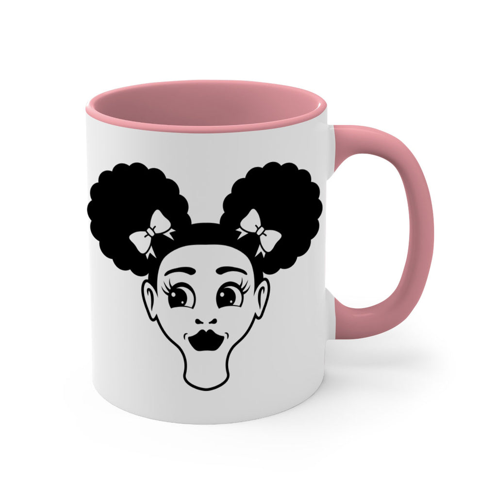 afro puffs girl face 73#- Black women - Girls-Mug / Coffee Cup