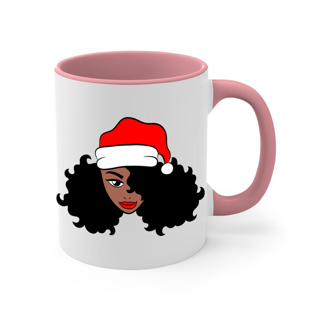 afro santa claus girl 71#- Black women - Girls-Mug / Coffee Cup