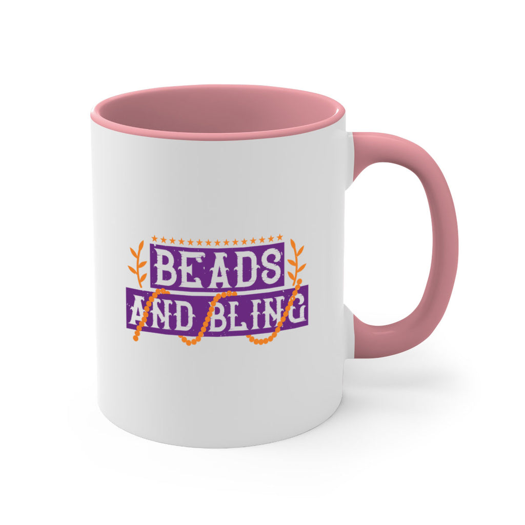 beads and bling 40#- mardi gras-Mug / Coffee Cup
