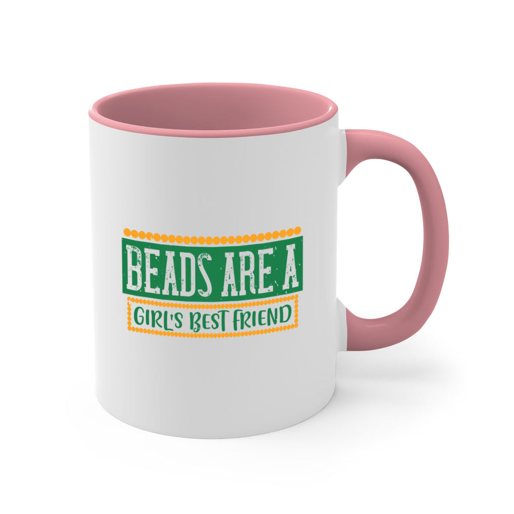 beads are a girls best friend 29#- mardi gras-Mug / Coffee Cup