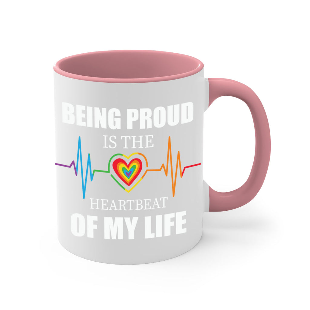 being proud is the heartbeat lgbt 158#- lgbt-Mug / Coffee Cup