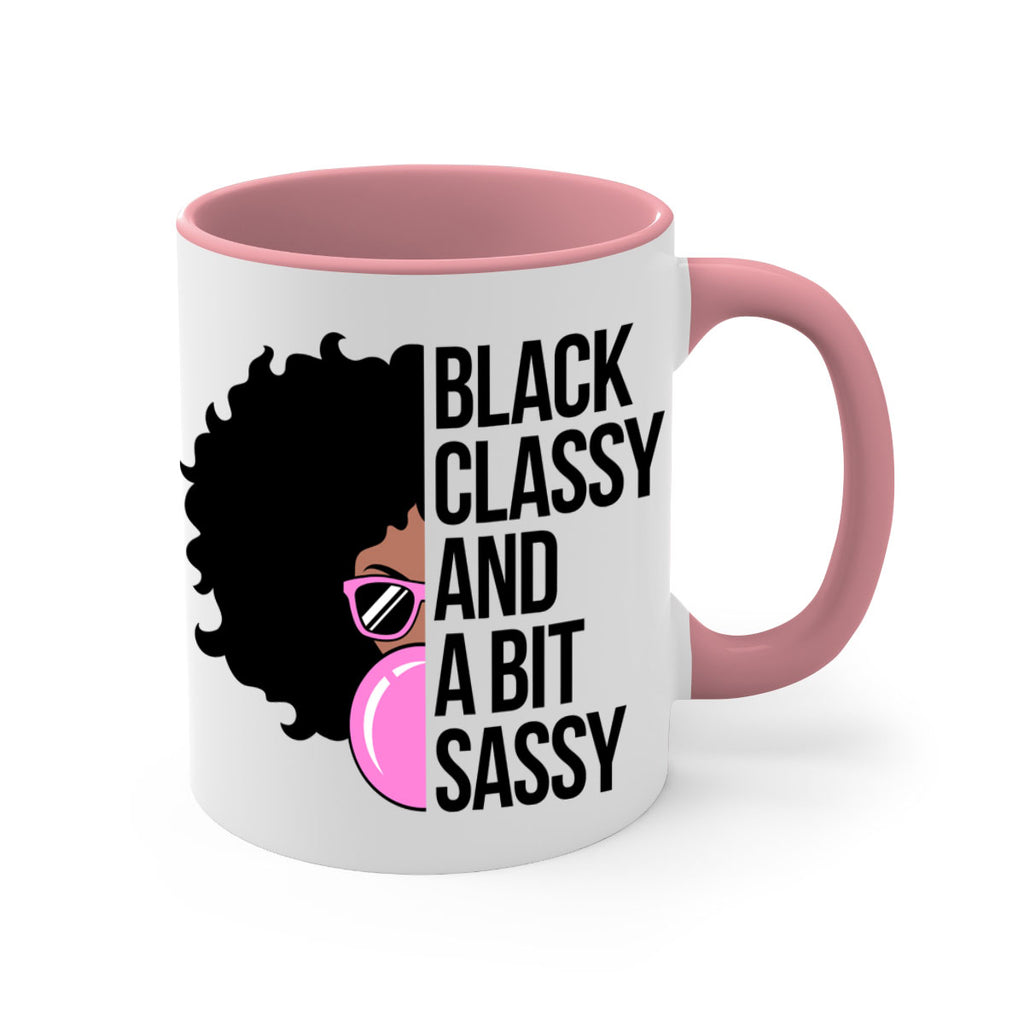 black classy and a bit sassy 250#- black words - phrases-Mug / Coffee Cup