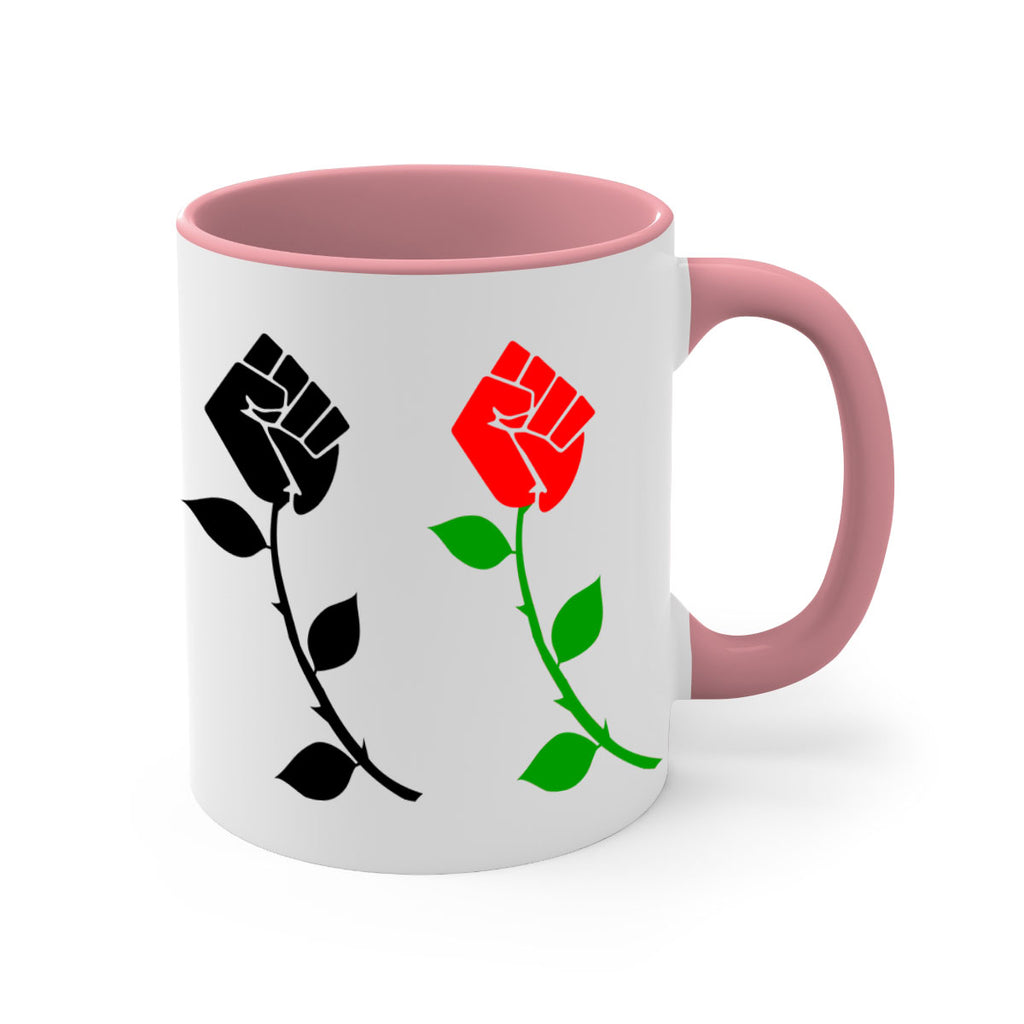 black power fist rose 197#- black words - phrases-Mug / Coffee Cup