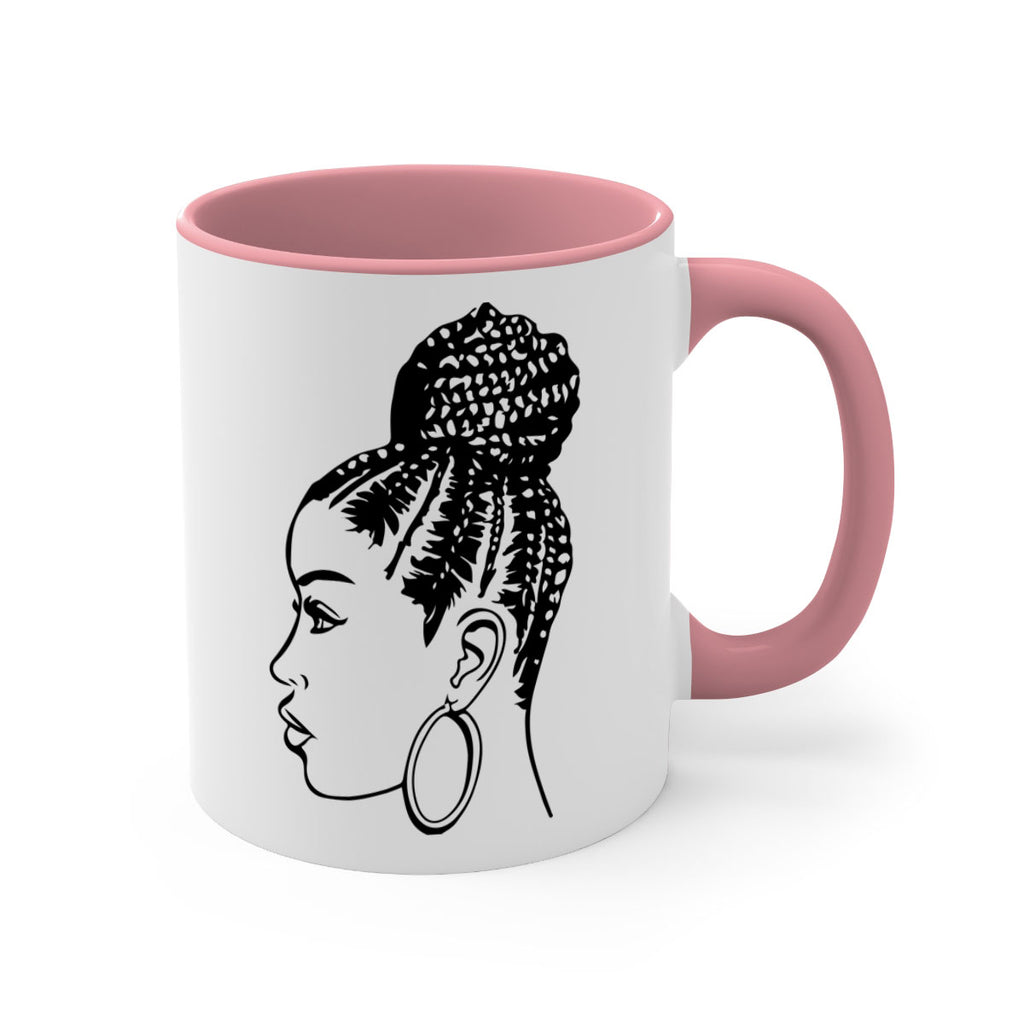 black woman with braids 7#- Black women - Girls-Mug / Coffee Cup