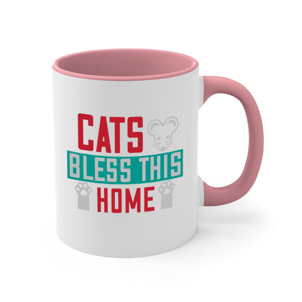 cats bless this home Style 36#- cat-Mug / Coffee Cup