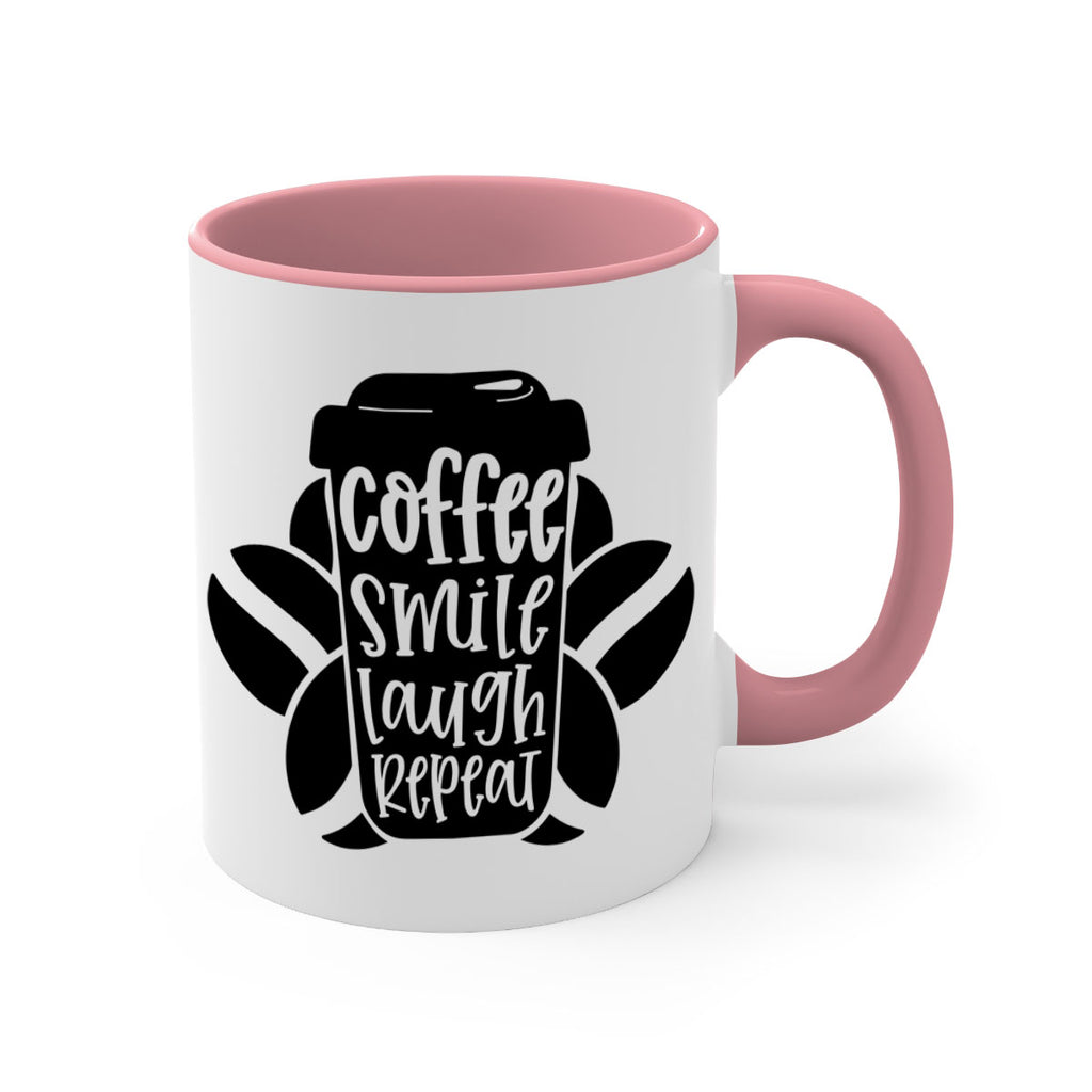 coffee smile laugh repeat 140#- coffee-Mug / Coffee Cup