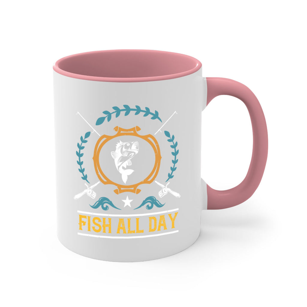 fish all day 187#- fishing-Mug / Coffee Cup