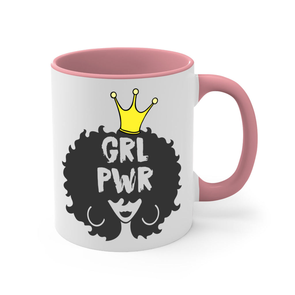 girl power with crown 34#- Black women - Girls-Mug / Coffee Cup
