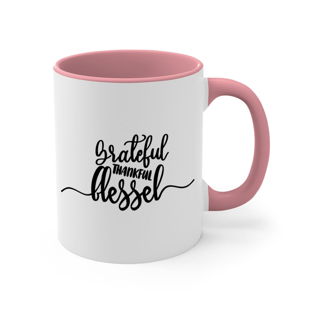 grateful thankful blessed 56#- thanksgiving-Mug / Coffee Cup