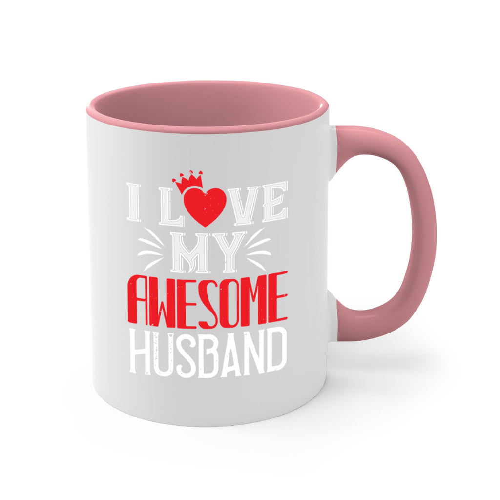 i love my awesome husband 56#- valentines day-Mug / Coffee Cup