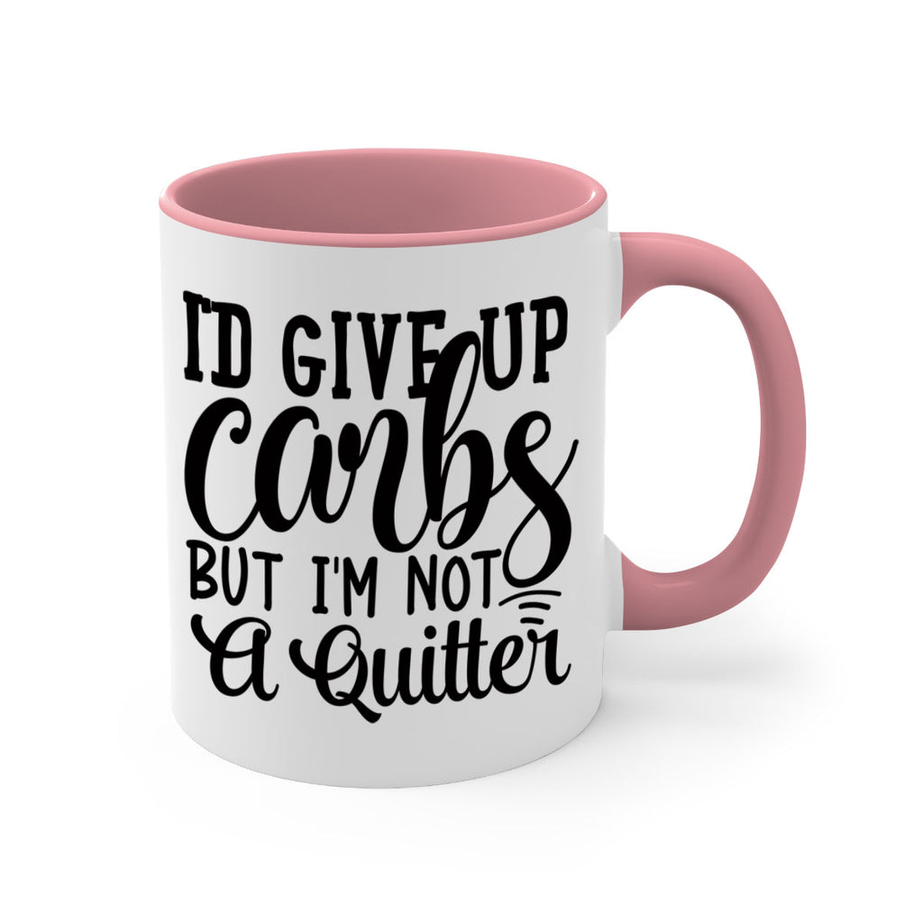 id give up carbs but im not a quitter 41#- gym-Mug / Coffee Cup