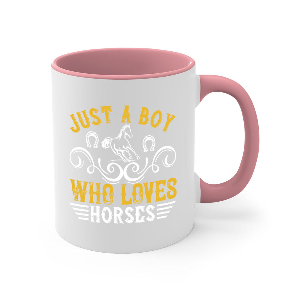 just a boy who loves horses Style 32#- horse-Mug / Coffee Cup
