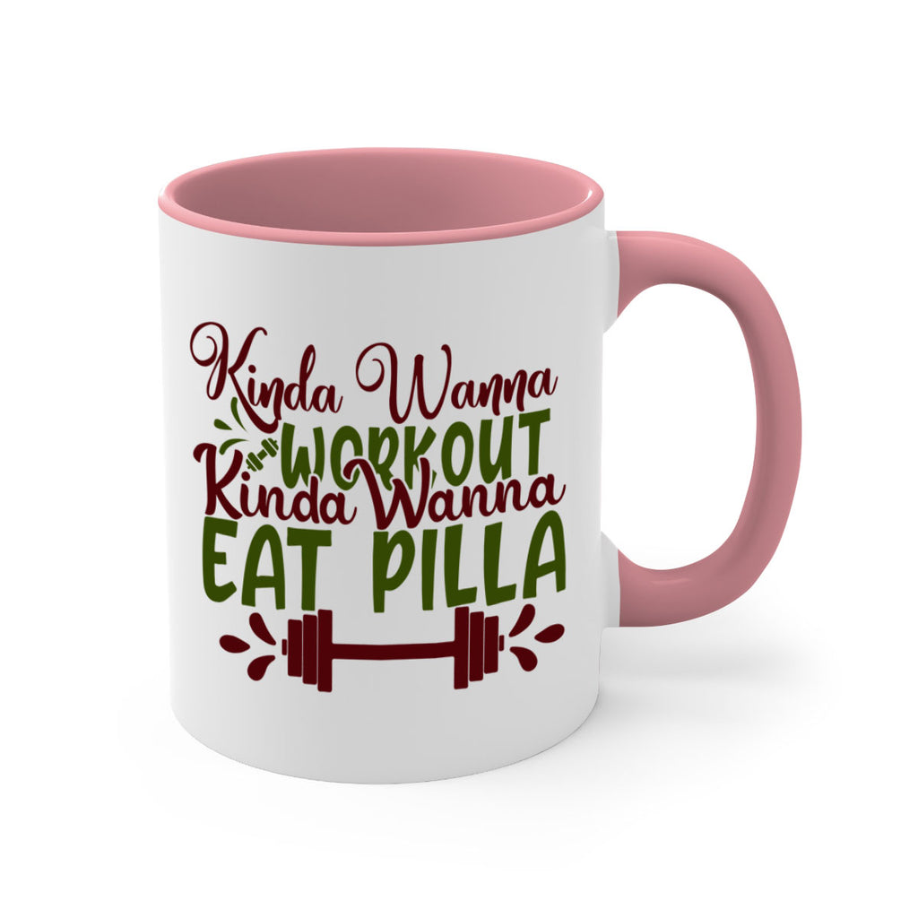 kinda wanna workout kinda wanna eat pilla 38#- gym-Mug / Coffee Cup