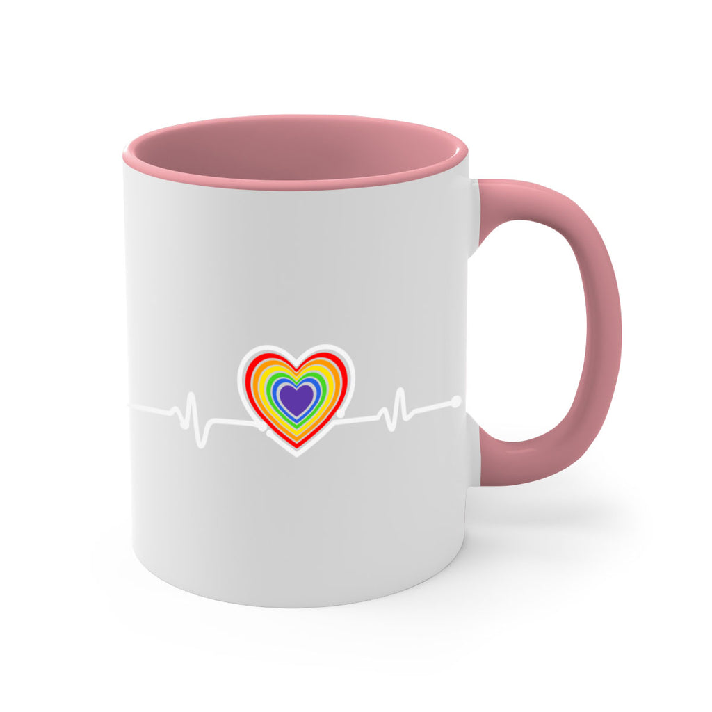 lgbt heartbeat lgbt pride 102#- lgbt-Mug / Coffee Cup