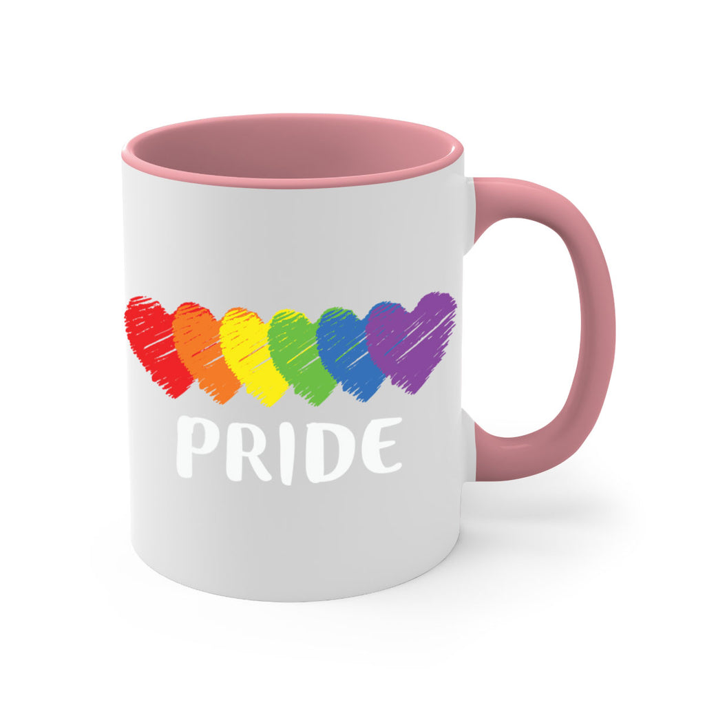 lgbt pride flag rainbow hearts lgbt 99#- lgbt-Mug / Coffee Cup