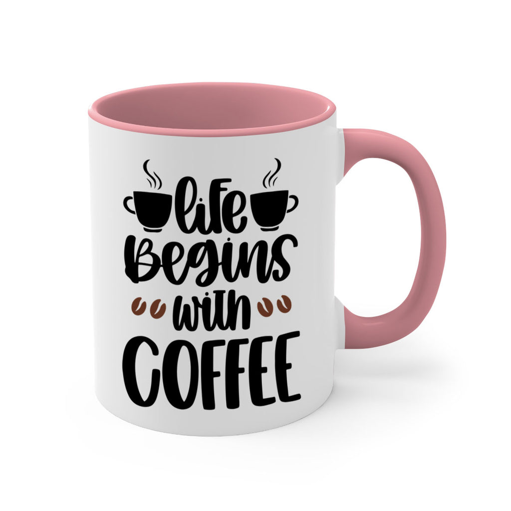 life begins with coffee 77#- coffee-Mug / Coffee Cup