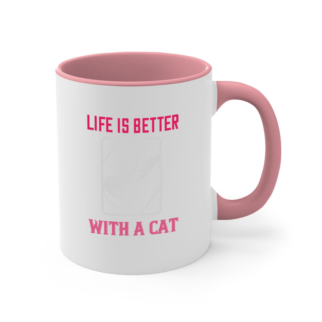 life is better with a cat Style 63#- cat-Mug / Coffee Cup