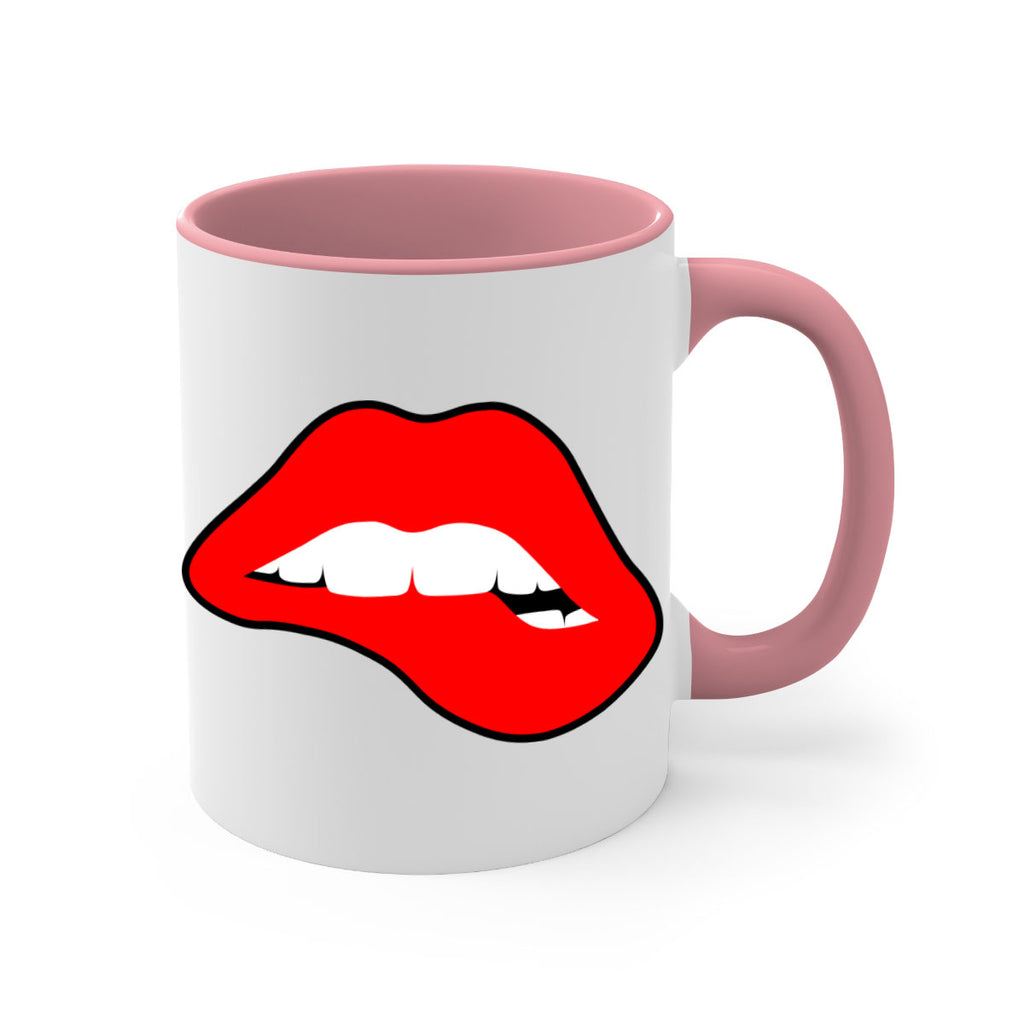 lips 100#- black words - phrases-Mug / Coffee Cup