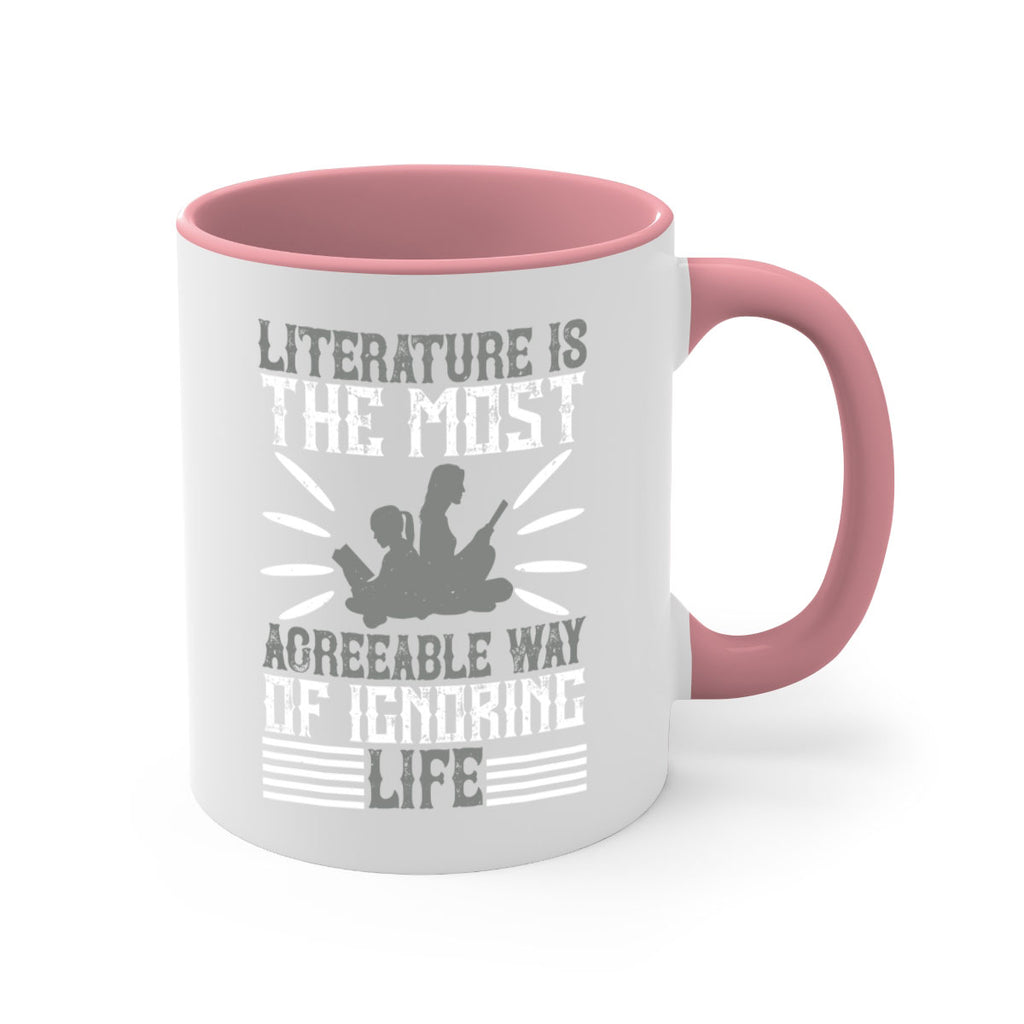 literature is the most agreeable way of ignoring life 61#- Reading - Books-Mug / Coffee Cup