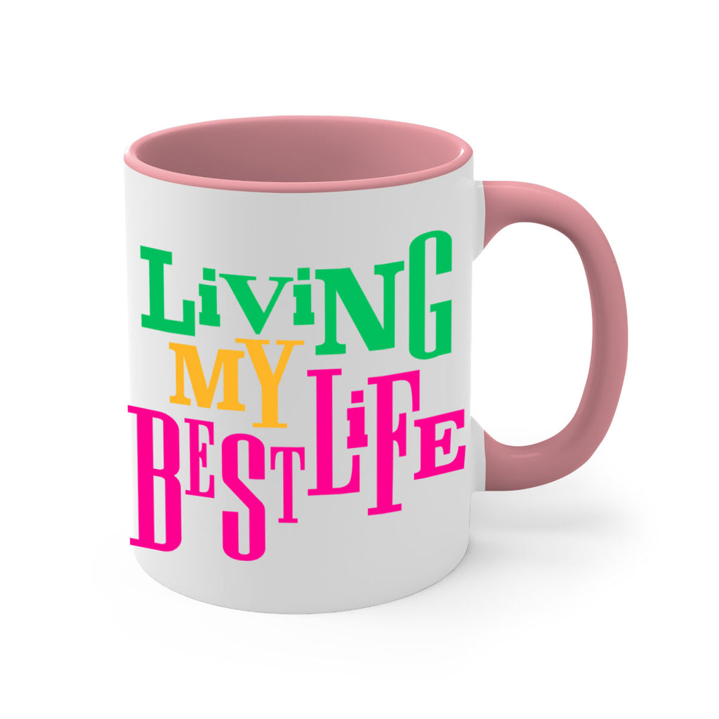 living my best life 96#- black words - phrases-Mug / Coffee Cup