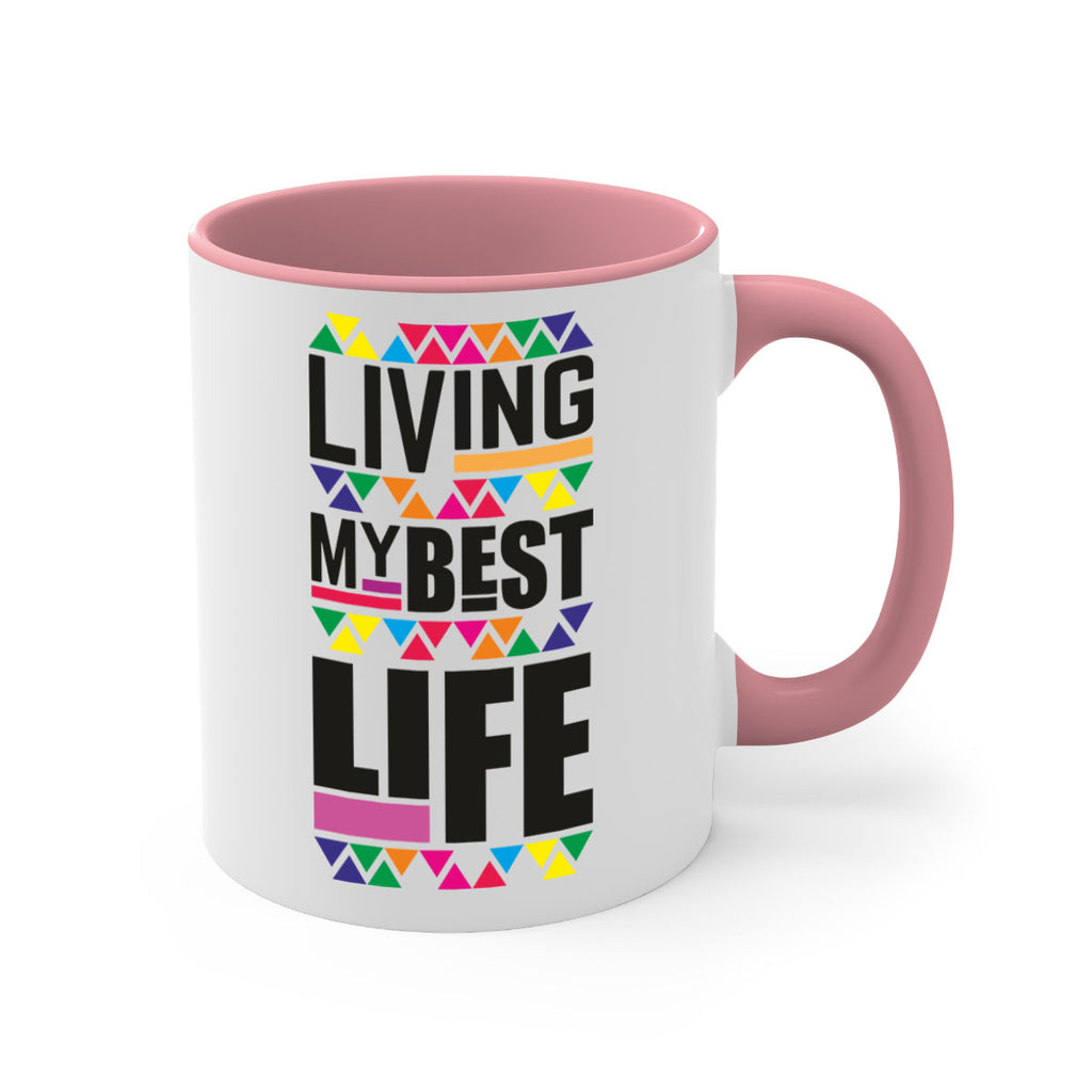 living my best life- black words - phrases-Mug / Coffee Cup