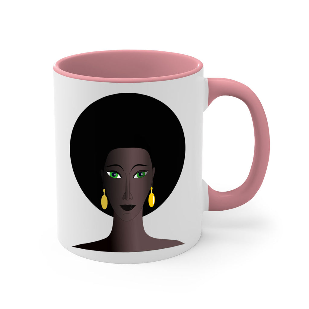 machovka black woman with green eyes 27#- Black women - Girls-Mug / Coffee Cup