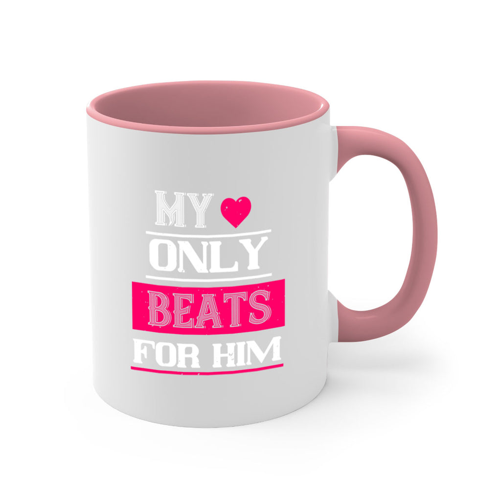 my love only beats for him 35#- valentines day-Mug / Coffee Cup